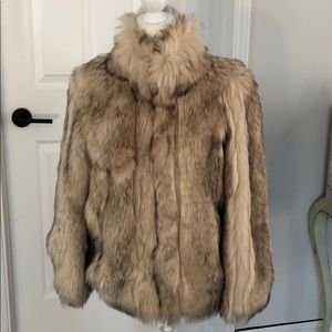 Topshop Vintage Faux Fur Coat